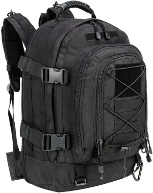 Jungle Leopard 60L Backpack for Men Large Military Backpack Tactical Travel Backpack for Work Camping Hunting Hiking (Color : BP-ZY74-BK)
