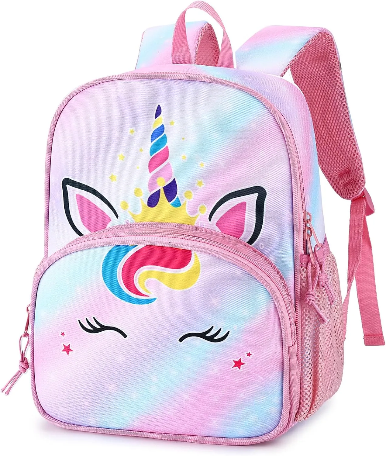 Kasqo Toddler Backpack, Water Resistant Preschool Kids Bookbag Kindergarten Daycare Schoolbag for Boys and Girls 3-6 Years,Unicorn