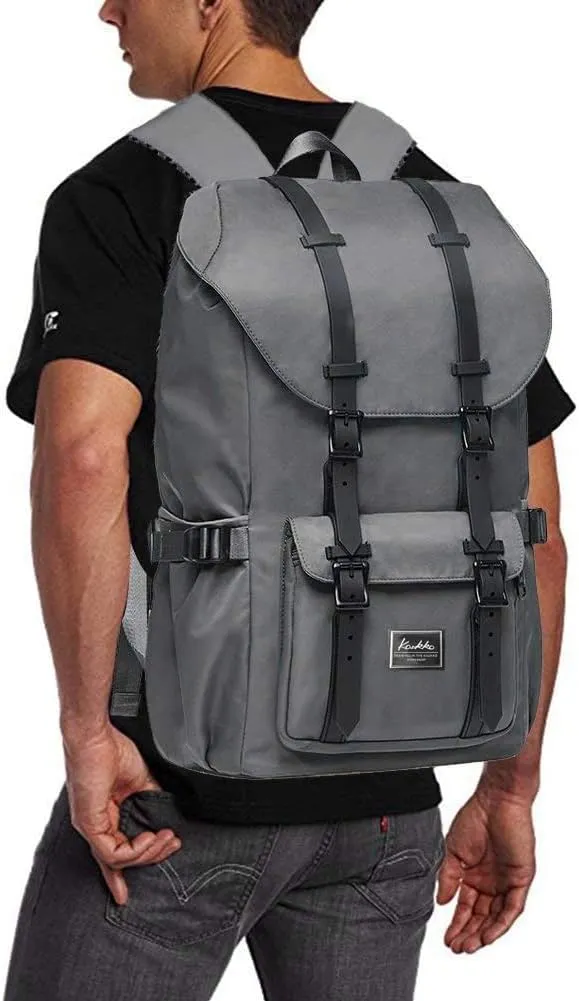 KAUKKO Backpack, (Grey (E5-3), 45 x 27 x 17cm (HxBxT)