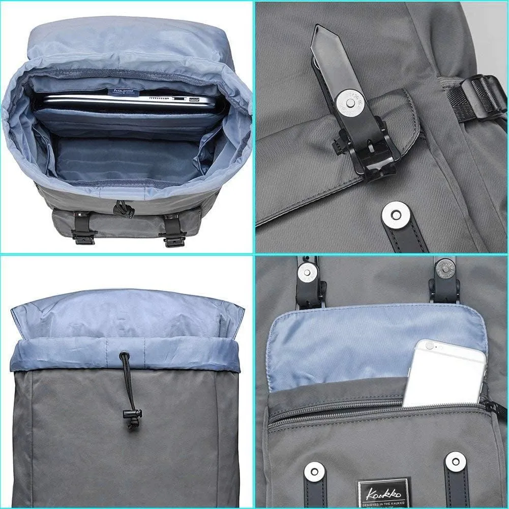 KAUKKO Backpack, (Grey (E5-3), 45 x 27 x 17cm (HxBxT)
