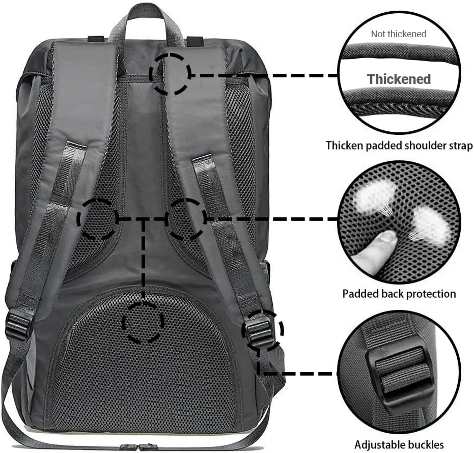 KAUKKO Backpack, (Grey (E5-3), 45 x 27 x 17cm (HxBxT)