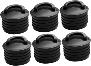 Kayak Boat Drain Plugs Replacement Kit 6 Scupper Plugs Stopper Waterproof Easy to Install Fits Kayak Models