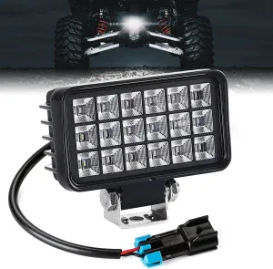 KEMIMOTO Upgraded Backup Light with Switch Compatible with Ranger XP 1000, 36W Reverse Light Rear LED Kit Compatible with 2018-2024 Polaris Ranger 1000 XP/Crew, 4.4×2.4 Inches