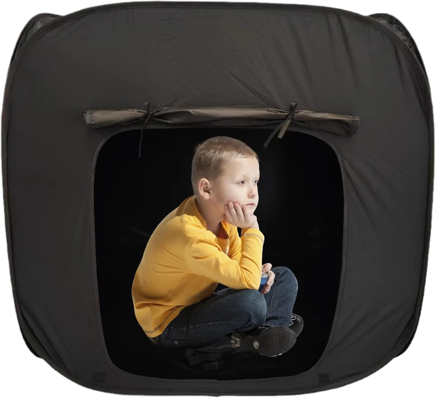Kids Tents for Inside,35x35x35in Sensory Tent Door Curtain Full Blackout Calm Corner Foldable Quick Release Sensory Tent for Kids with Autism