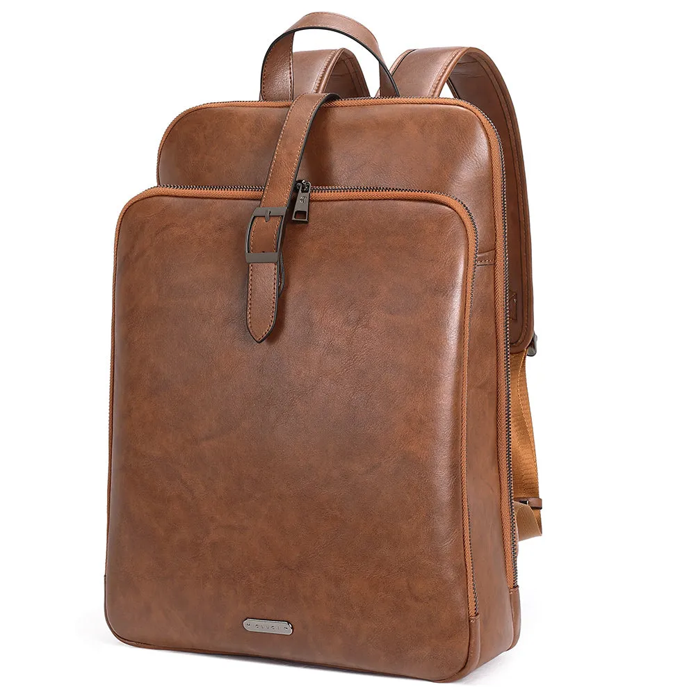 Koch Genuine Leather 15.6 Inch Laptop Backpack Purse For Women
