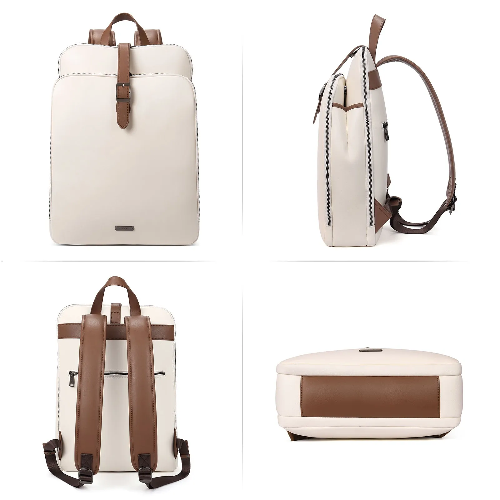 Koch Genuine Leather 15.6 Inch Laptop Backpack Purse For Women