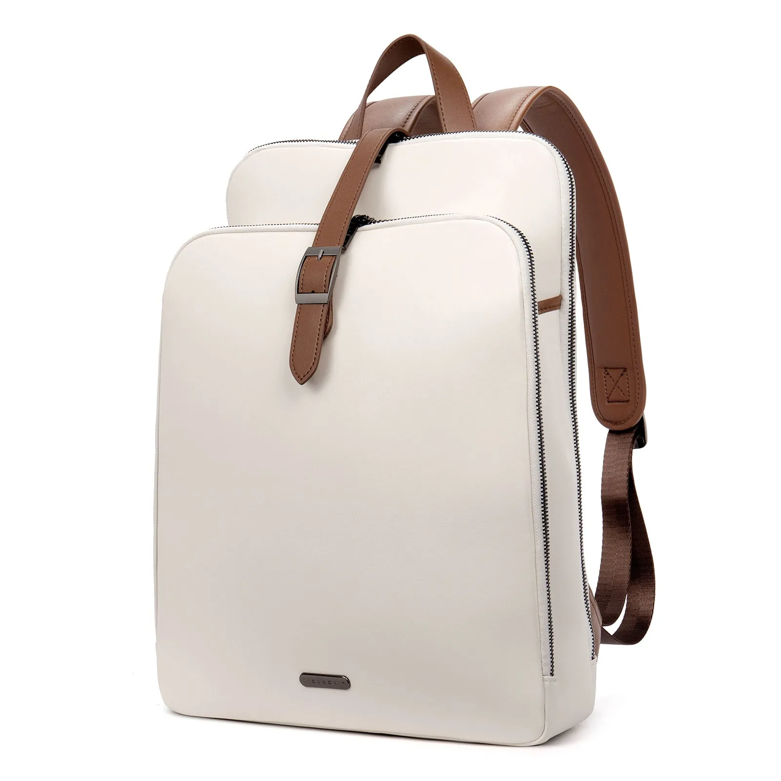 Koch Genuine Leather 15.6 Inch Laptop Backpack Purse For Women
