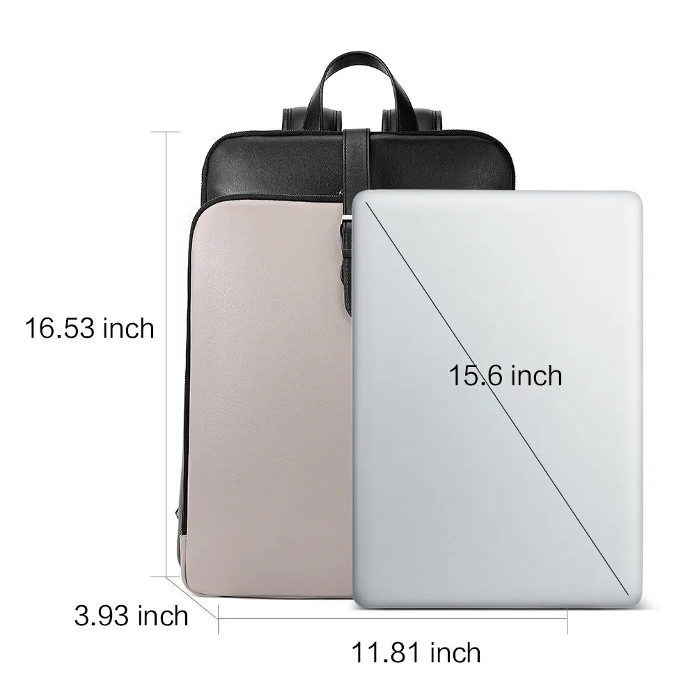 Koch Genuine Leather 15.6 Inch Laptop Backpack Purse For Women