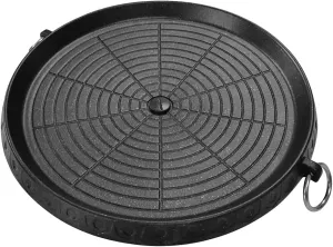 Korean Style BBQ Grill Pan with Maifan Coated Surface Non-stick Smokeless Barbecue Plate for Indoor Outdoor Grilling 32x32cm