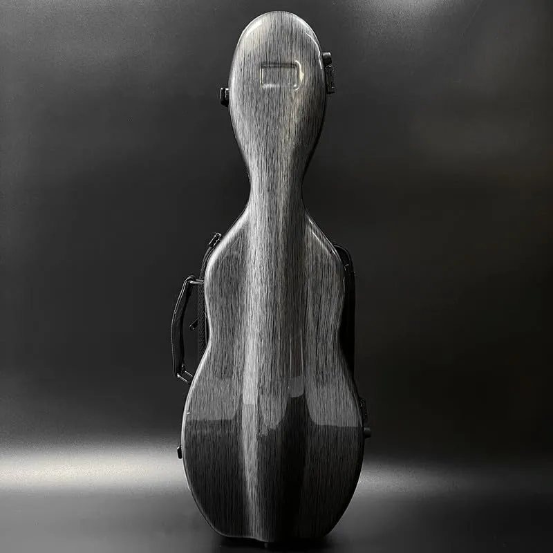 LANDTOM Carbon Fiber 4/4 Full Size and 3/4 Violin Case Violin Backpack With Double Shoulder Straps Pressure-Resistant Wear-Resistant Air Transportable Violin Case With Music Score Bag (Dark gray)