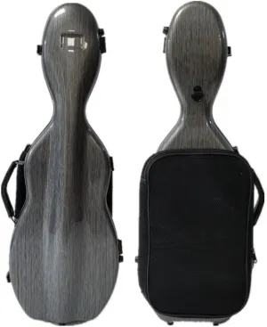 LANDTOM Carbon Fiber 4/4 Full Size and 3/4 Violin Case Violin Backpack With Double Shoulder Straps Pressure-Resistant Wear-Resistant Air Transportable Violin Case With Music Score Bag (Dark gray)