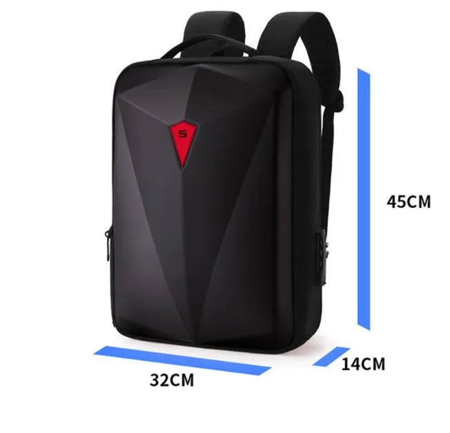Laptop Backpack with Hardcase   USB Charging Port | Water Resistant