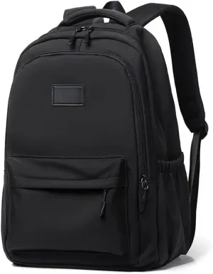 Large capacity Japanese Korean backpack trend fashion daily travel backpack (black)