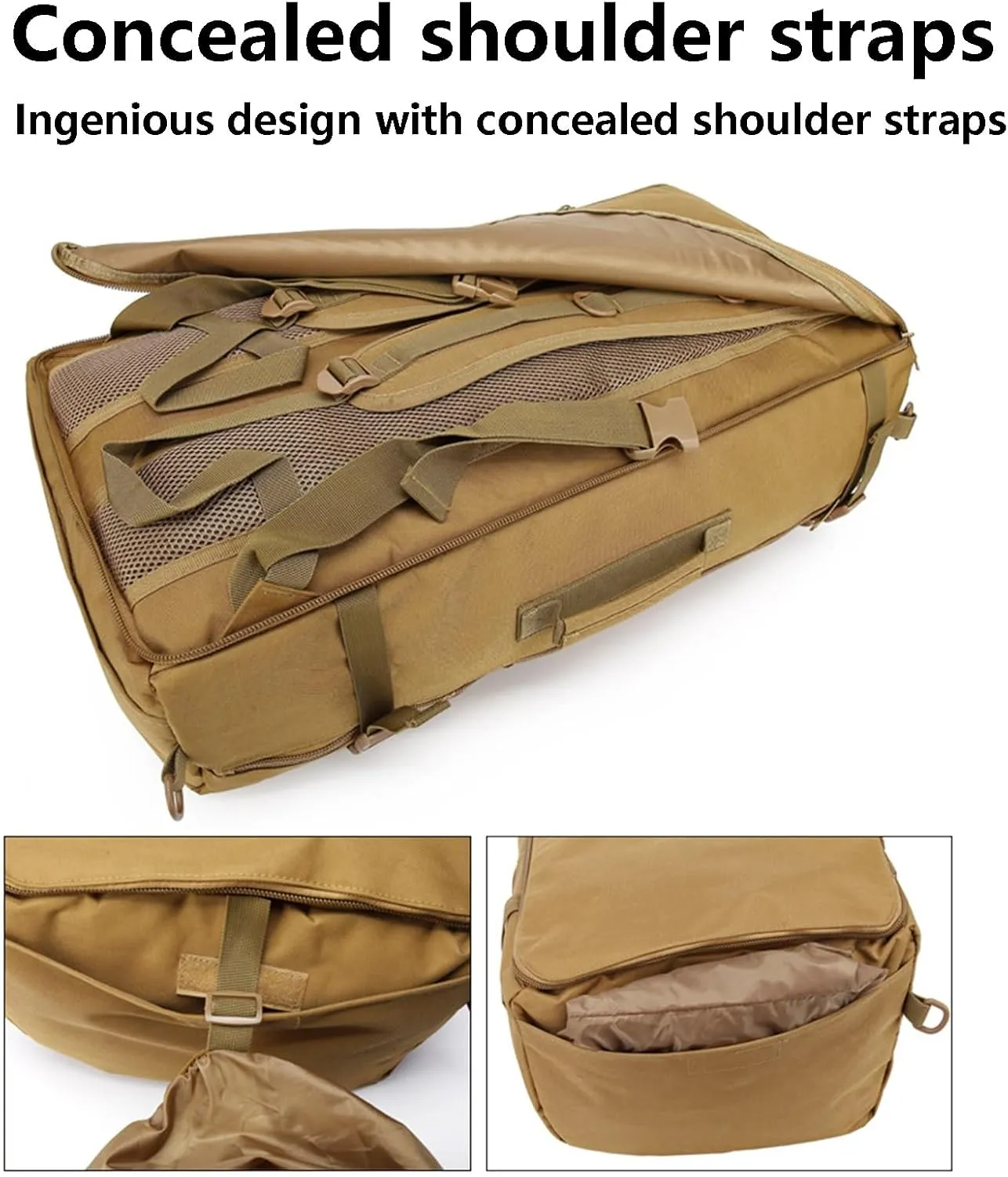 Large Capacity Tactical Backpack Travel Rucksack Bag, Great Outdoor Duffle Bag for Men and Women, 60L(CP)
