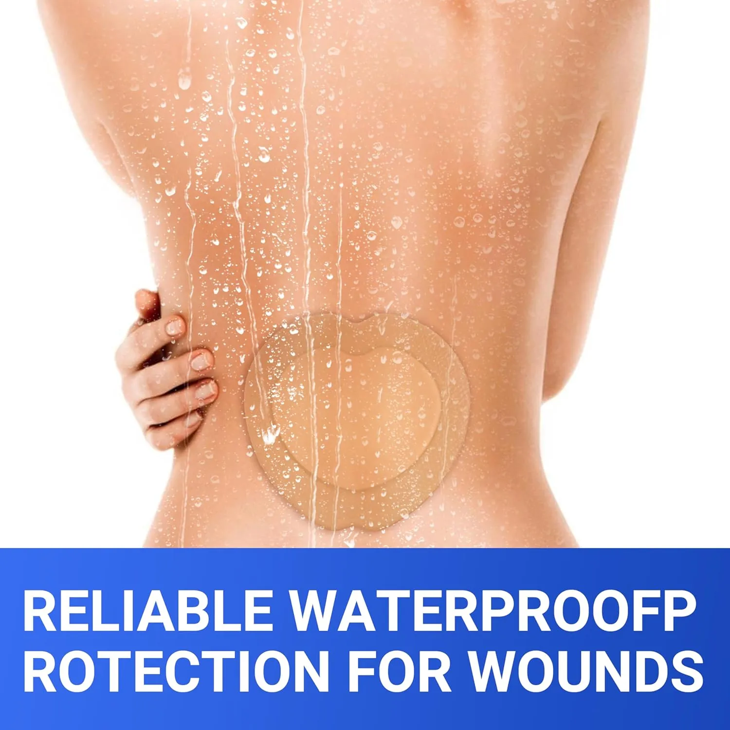 Large Waterproof Bandages Wound Care 7"x 7" Silicone Foam Dressings Sensitive Skin,10 Packs, Adhesive Bordered Pads for Bed Sore Pressure Relief Sacral Buttocks, Showering, Sterile Sacrum Care