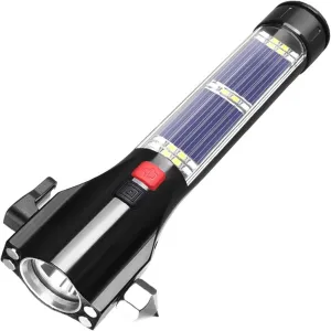 LED Flashlight with Safety Hammer