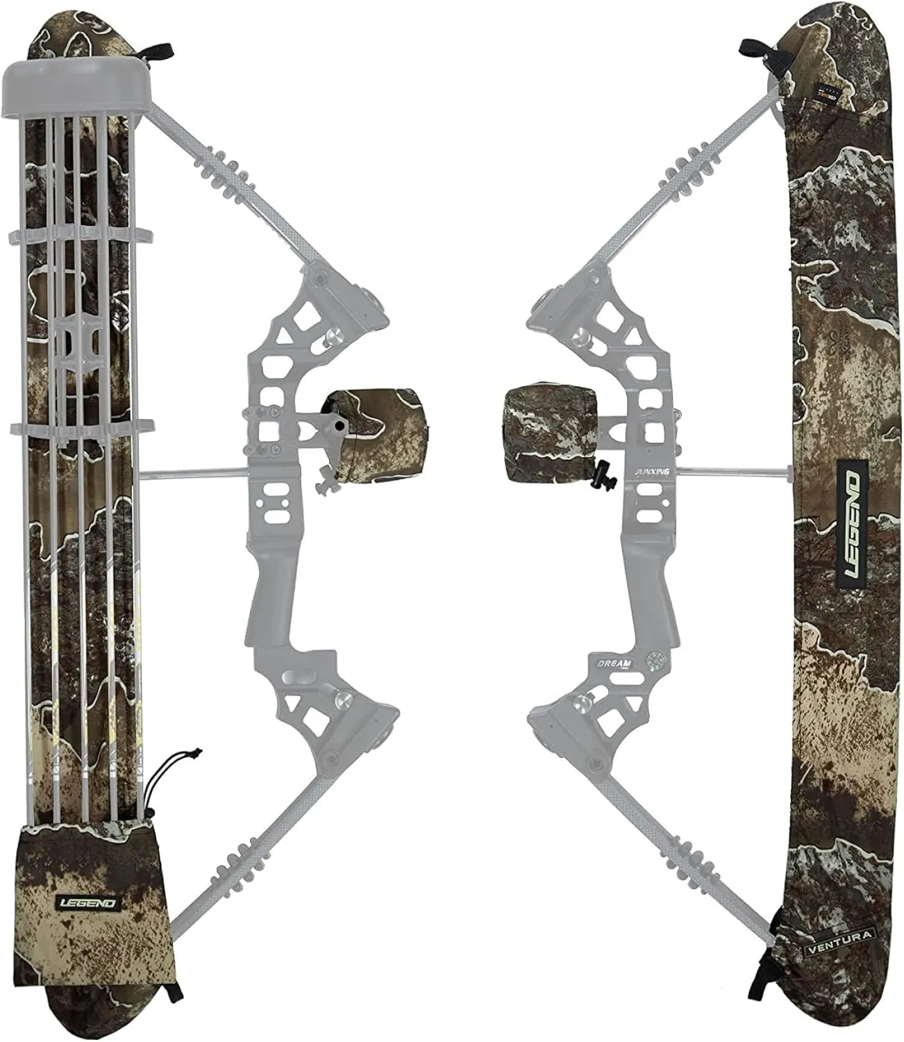Legend Ventura Bow Sling Set - Arrow Fletching & Sight Cover - Cordura Fabric Bow Sling & End Caps, Easy To Install - Outdoor & Archery Equipment