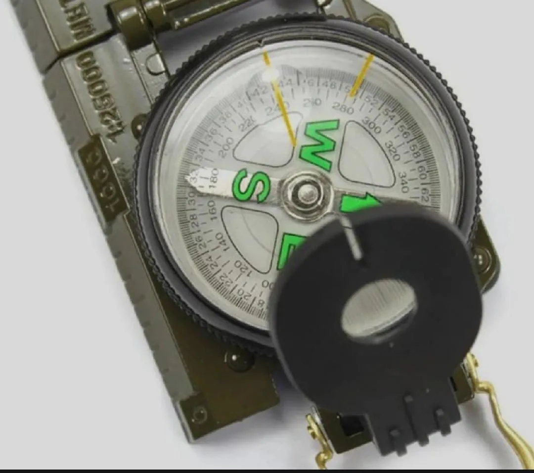 Lensatic Compass Long-lasting Sighting Military Classy Camping for Hunting Hiking