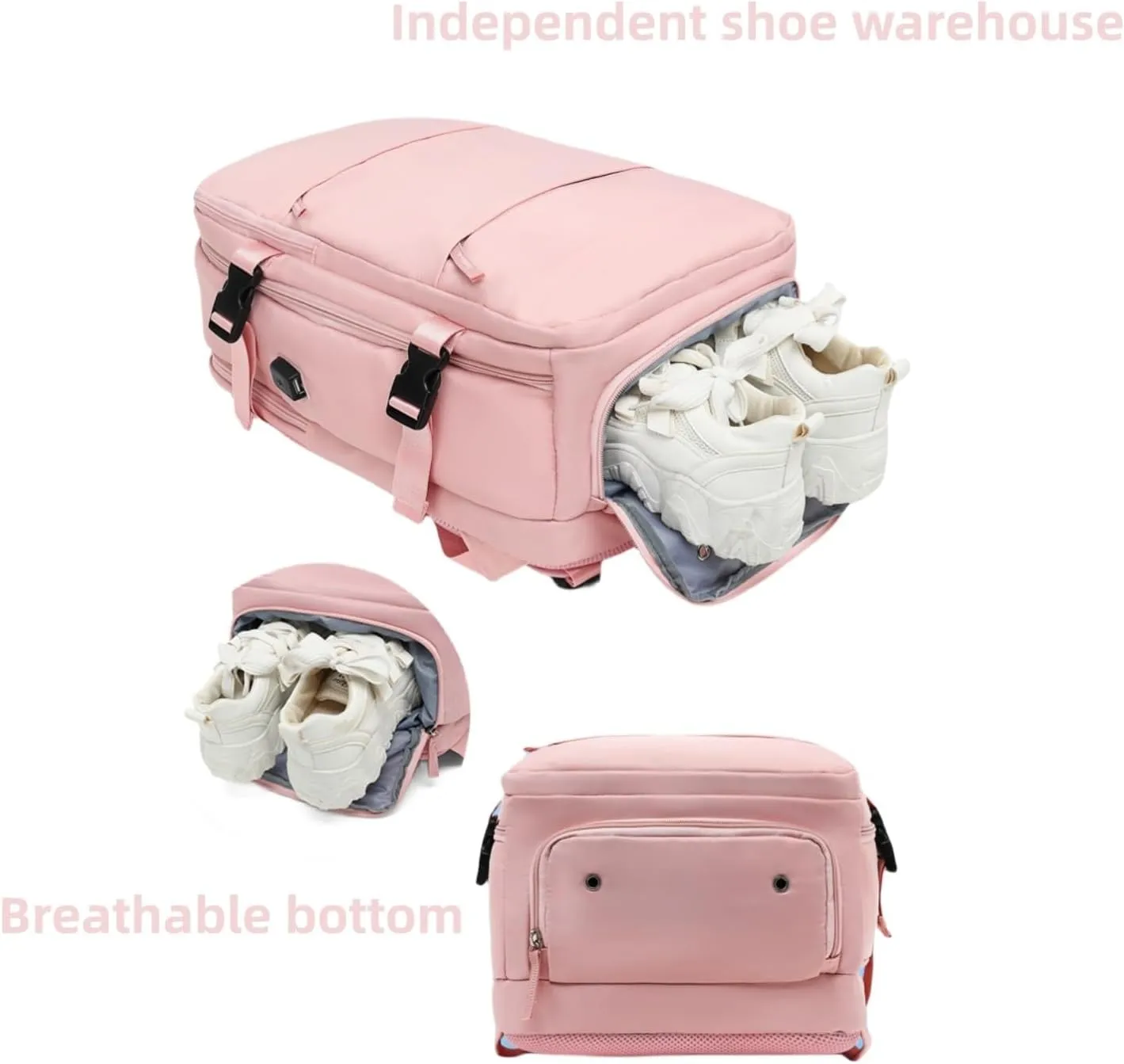 Levettevac Mochila, Levettevac Backpack, LevetteBag Backpack, Levette Bag, Large Capacity Bag with Separate Compartment(Beige)