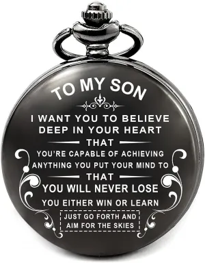 levonta Gifts for Son from Mom Compass Hiking Waterproof Engraved Gift