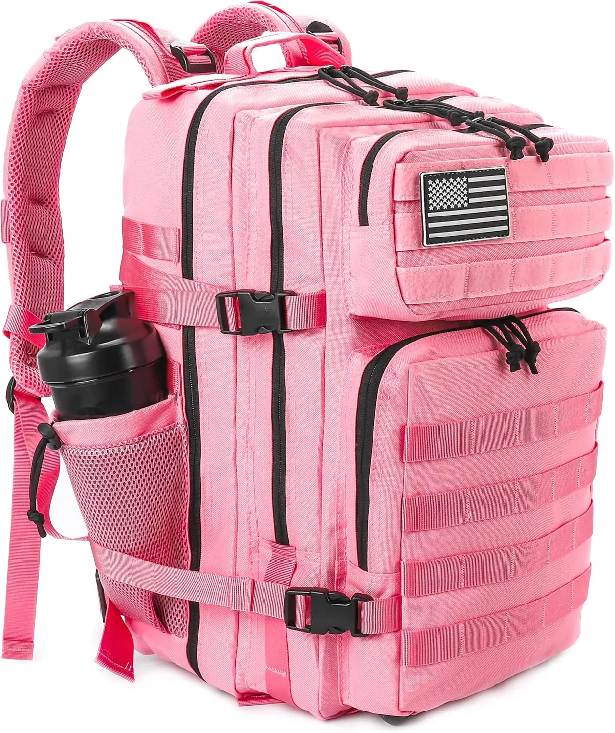 LHI Military Tactical Backpack for Men and Women 45L Army 3 Days Assault Pack Bag Large Rucksack with Molle System