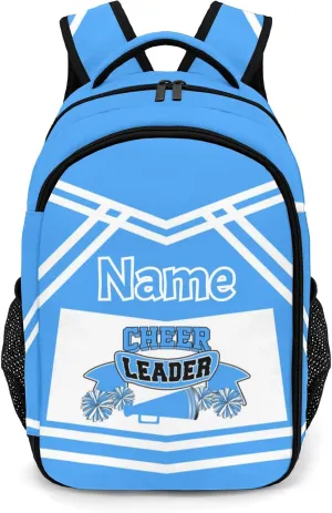 Light Blue Cheer Cheerleaders Large Capacity Shoulders Bag Daypacks for College Travel Work Hiking