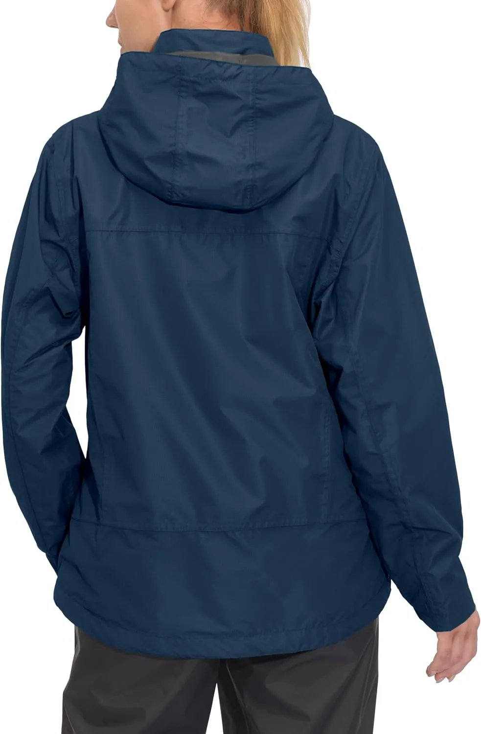Little Donkey Andy Women's Waterproof Rain Jacket with Hood Breathable Lightweight Windbreaker Rain Shell Coat
