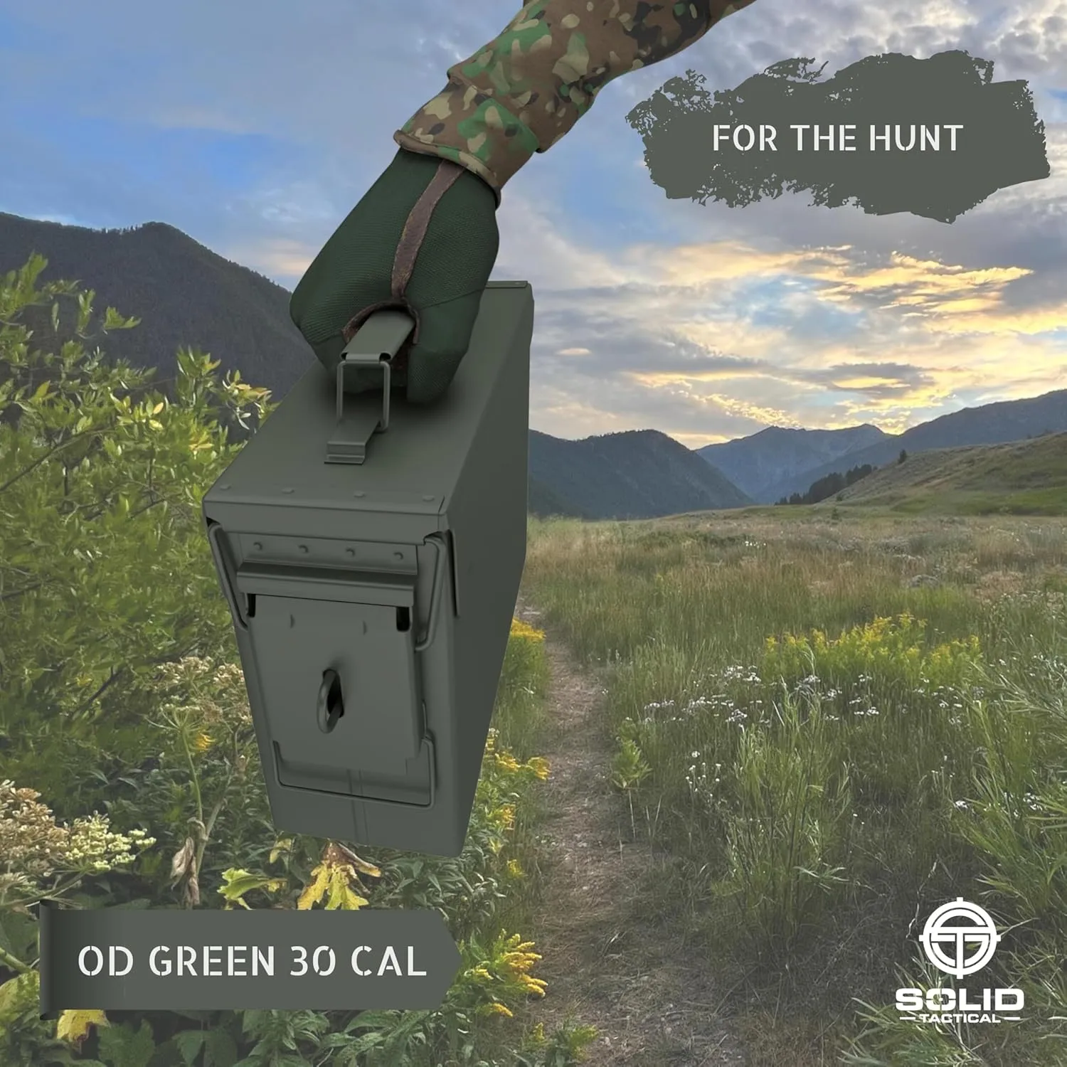 Lockable 30 & 50 Cal Metal Ammo Storage Box 9mm - Military & Army Steel Ammo Can for Ammunition Storage - Waterproof Ammo Crate Utility Box