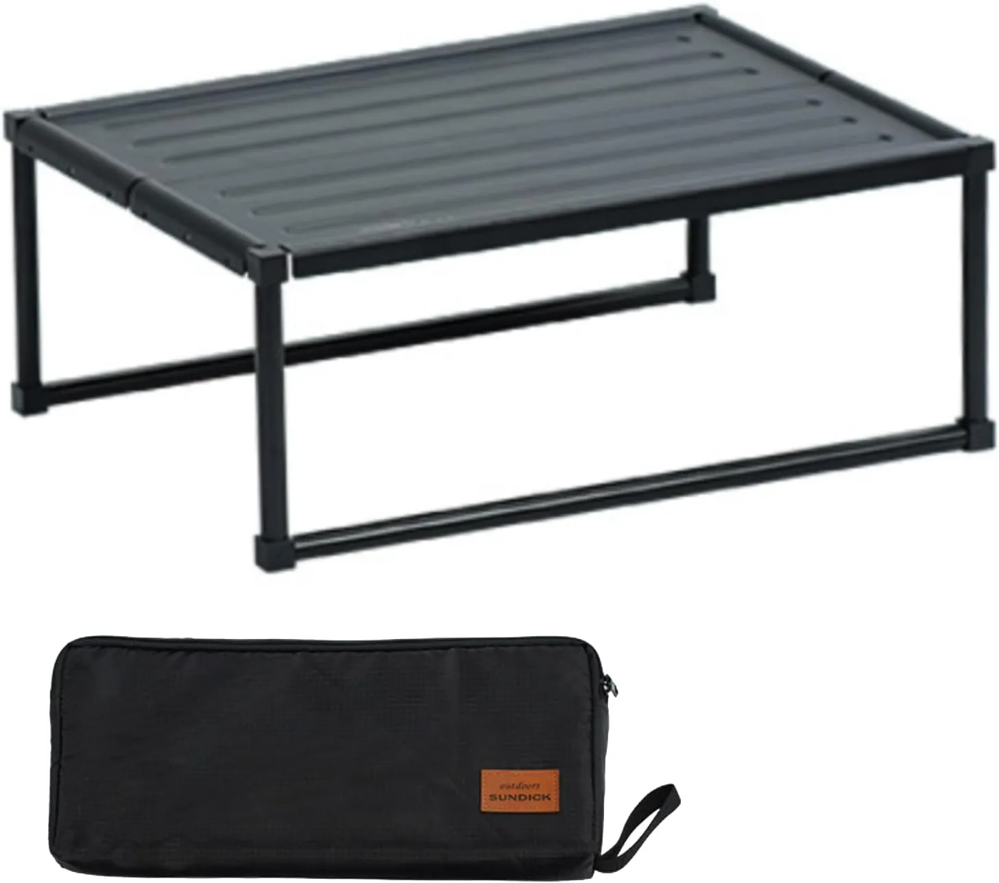 Low Table (33LBs), Small Folding Table, Low Picnic Table for Sitting on The Floor, Short Table, Mini Beach Table, Backpacking Table That fold up Lightweight ﻿