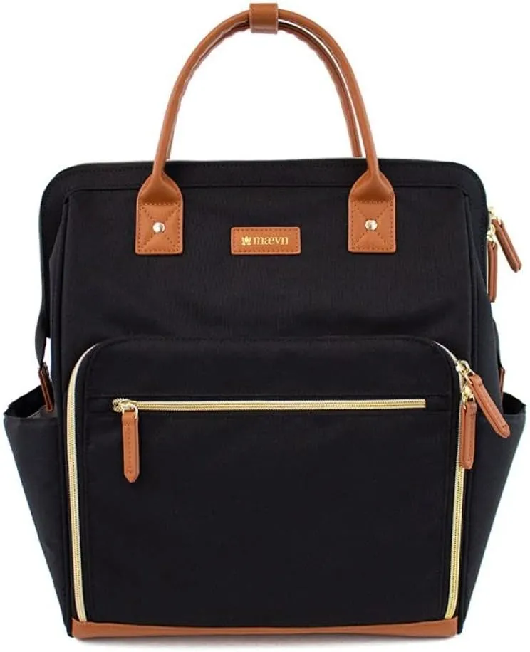 Maevn ReadyGO Water-Resistant Clinical Tote Backpack in Black (Black)