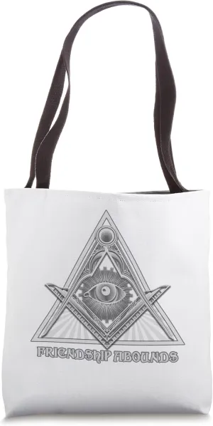 Master Masonic Friendship Abounds Mason Shriner Tote Bag