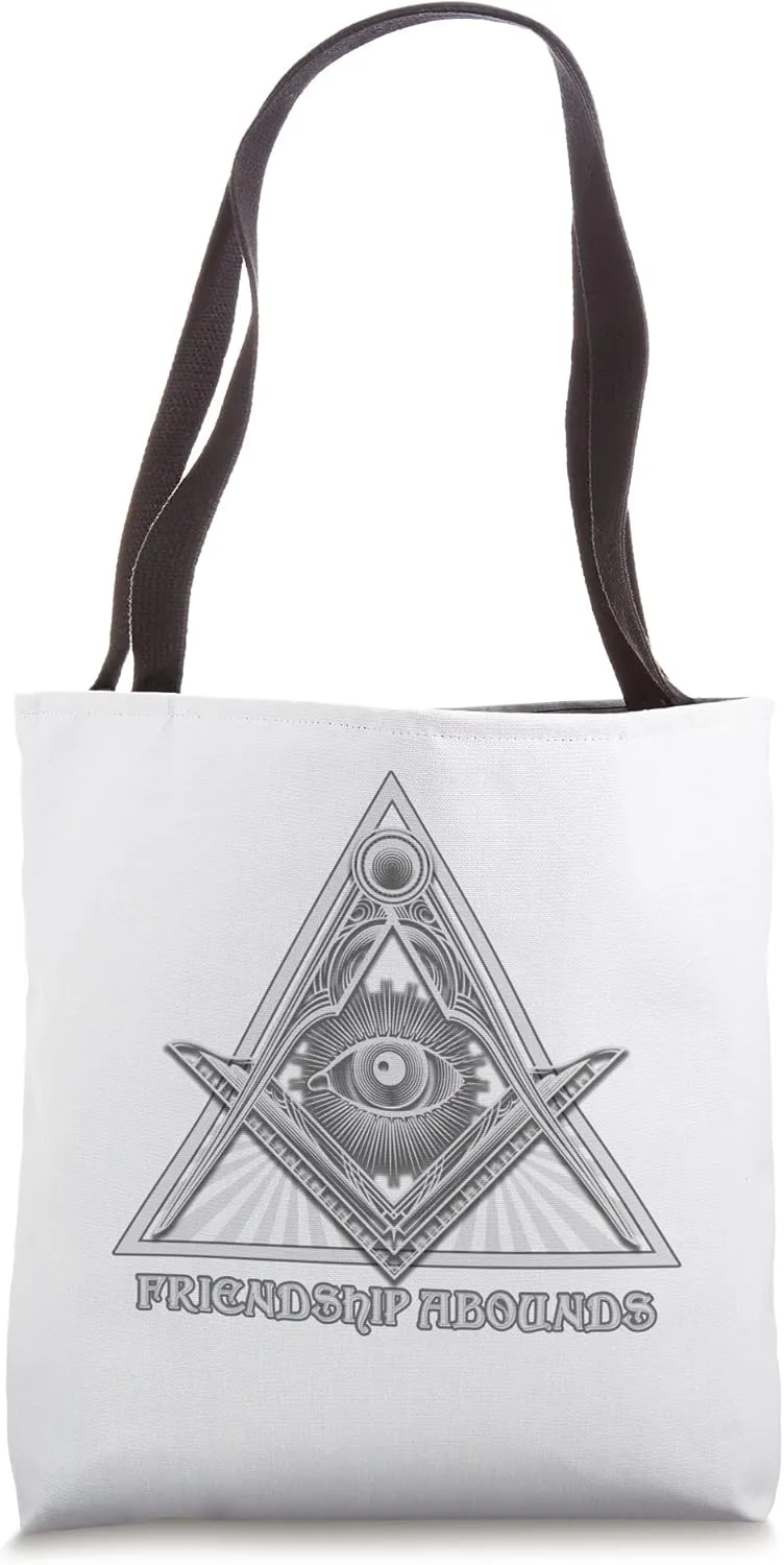 Master Masonic Friendship Abounds Mason Shriner Tote Bag