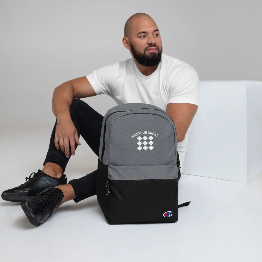 Max Your Great 2.0 Embroidered Champion Backpack