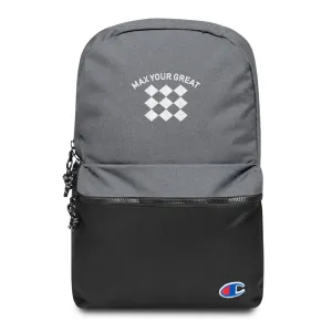 Max Your Great 2.0 Embroidered Champion Backpack