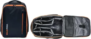 MAXPRO Maxpack Backpack | Custom travel backpack designed Fits all accessories | Mesh for the water bottle | Made with durable, weather-resistant 1680D polyester