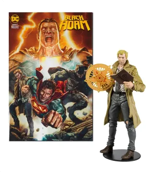 McFarlane Toys - DC Direct 7IN Figure with Comic - Black ADAM WV1 - John Constantine, Multicolor
