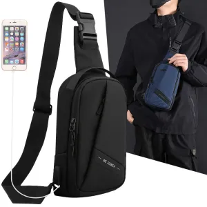 Men's Business Oxford Cloth Green Large Capacity Men's Chest Bags
