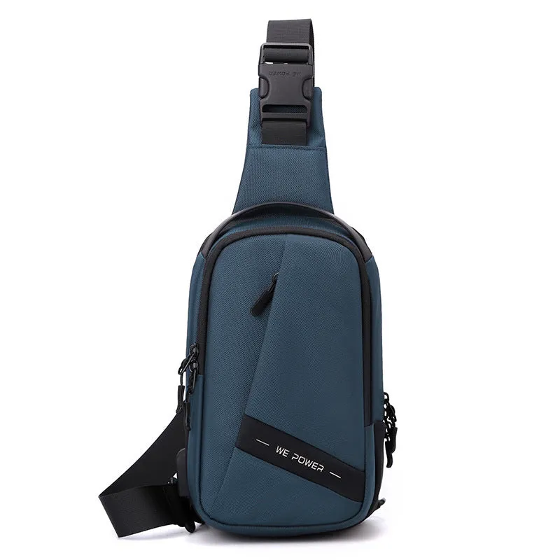 Men's Business Oxford Cloth Green Large Capacity Men's Chest Bags