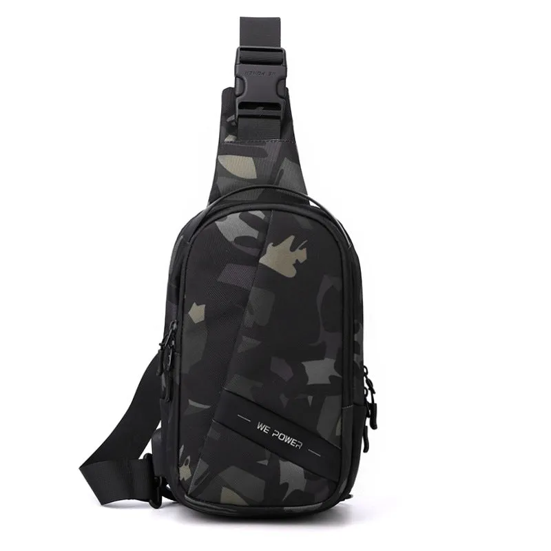 Men's Business Oxford Cloth Green Large Capacity Men's Chest Bags