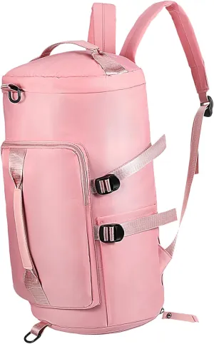 Men's Gym Bag Workout Backpack Travel Backpack Small Tote Bag Multi-purpose Comfortable Durable Pink