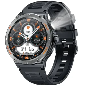 Men's Military Smart Watch with Compass, Bluetooth, Android and iOS