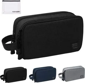 Mens Toiletry Bag Waterproof Organizer Bag Travel Shaving Dopp Kit Perfect Travel Accessory Gift