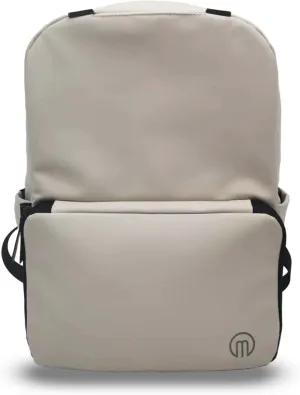 MiaMily Noah Backpack, 100% Recycled Polyester, 11 Pockets, Expandable, Water Resistant (Mist grey)