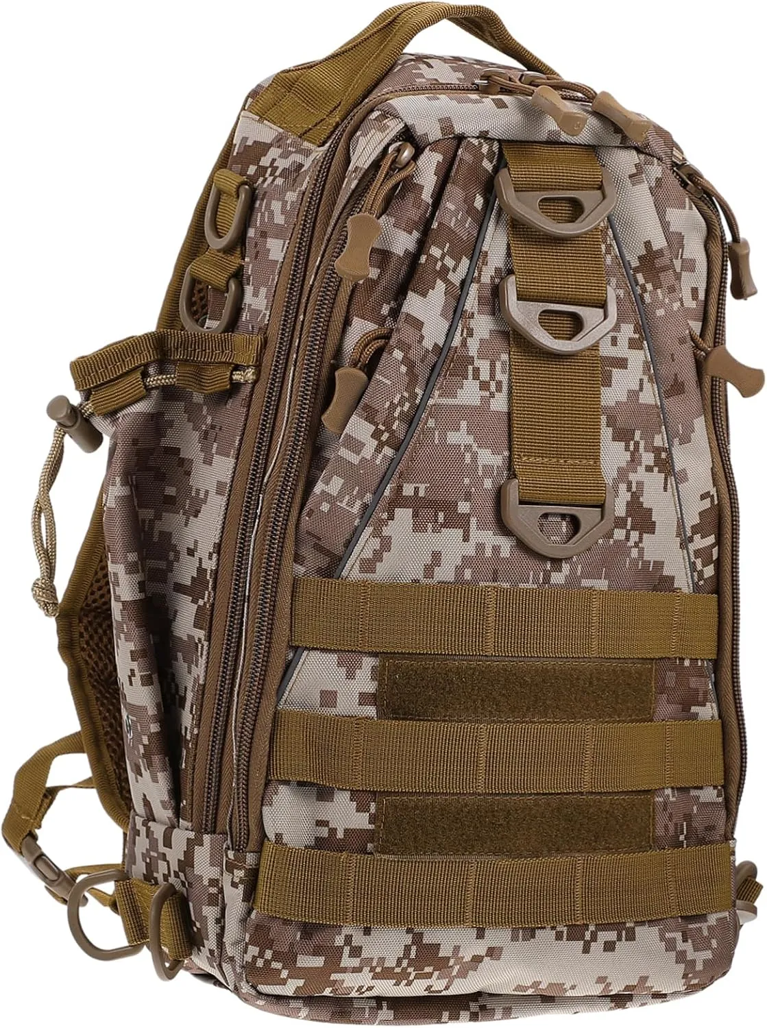 Mikikit 1Pc Capacity Multifunction Backpack Outdoor Rucksack for Hiking Durable Desert Camouflage Shoulder Bag for Travel Business Camping and Daily Use