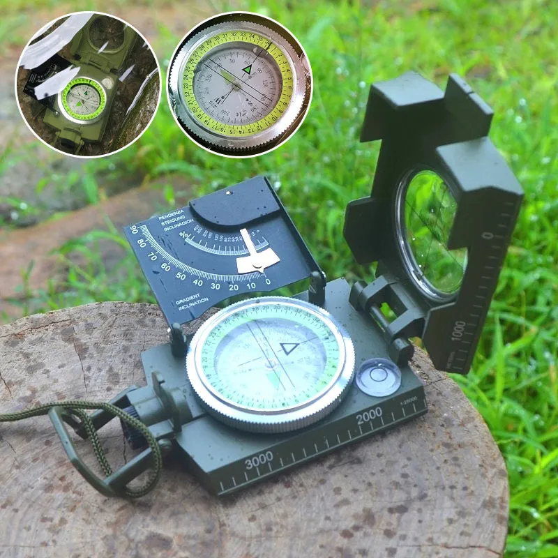 Military Grade Lensatic Sighting Compass