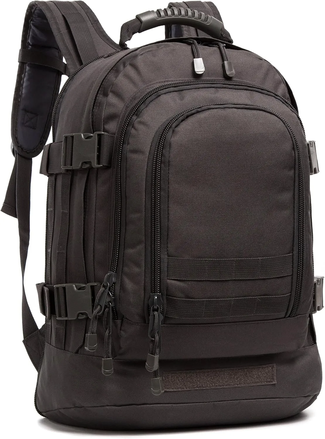 Military Outdoor Backpack,Expandable Tactical Backpack,DIY System for Travel,Camping,Hunting,Trekking and Hiking (Model B, Black)
