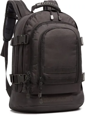 Military Outdoor Backpack,Expandable Tactical Backpack,DIY System for Travel,Camping,Hunting,Trekking and Hiking (Model B, Black)