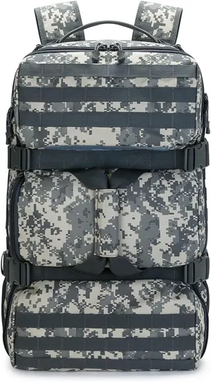 Military Tactical Backpack, 60L Extra Large Waterproof Outdoor Hiking Backpack, Men's Camping Backpack, Hiking Duffel Bag For Hunting Hiking Fishing Climbing Travel Deserts (Color : F)