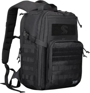 Military Tactical Backpack for Men, Molle Army Rucksack Assault Pack, Bug Out Bag, Laptop Compartment, 24L (Coyote Brown)