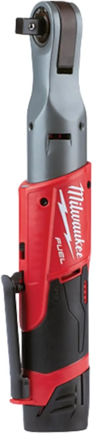 Milwaukee M12 FUEL 1/2" Ratchet with 2 Batteries and Charger Kit 2558-22
